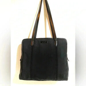 Coach vintage black nylon shoulder handbag